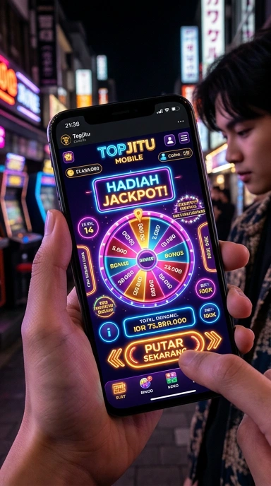 Layar utama topjitu — antarmuka bersih setelah instalasi
